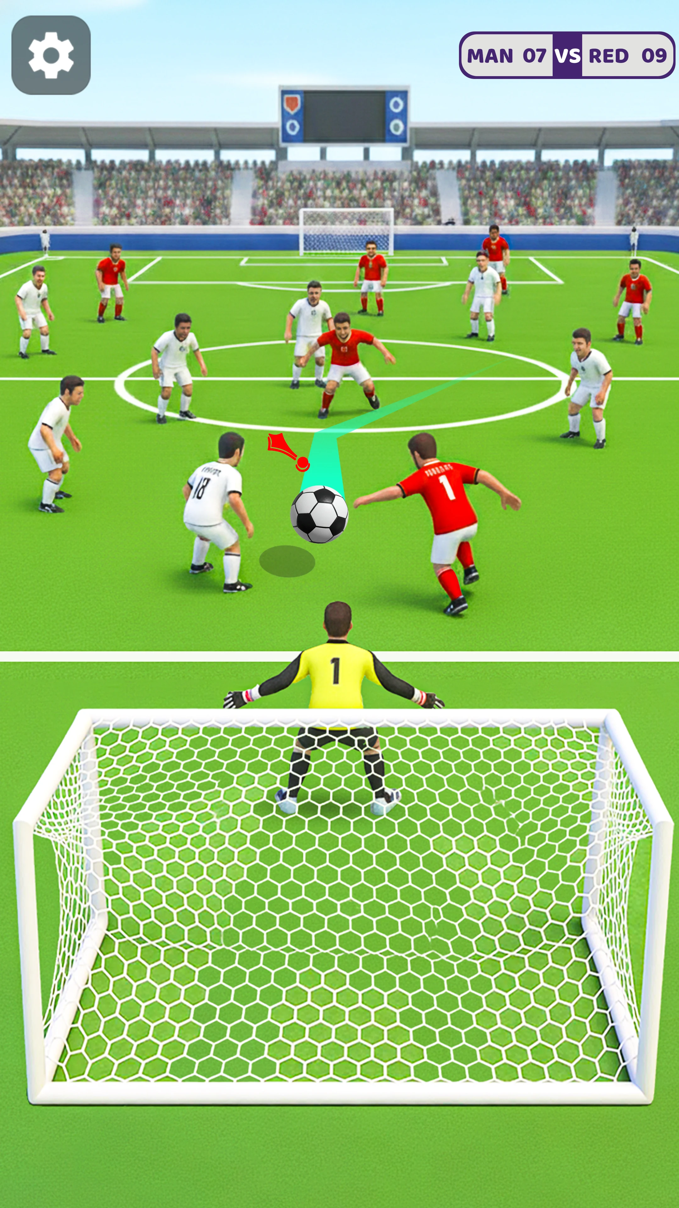 Flick Hero: Kick Soccer Games screenshot