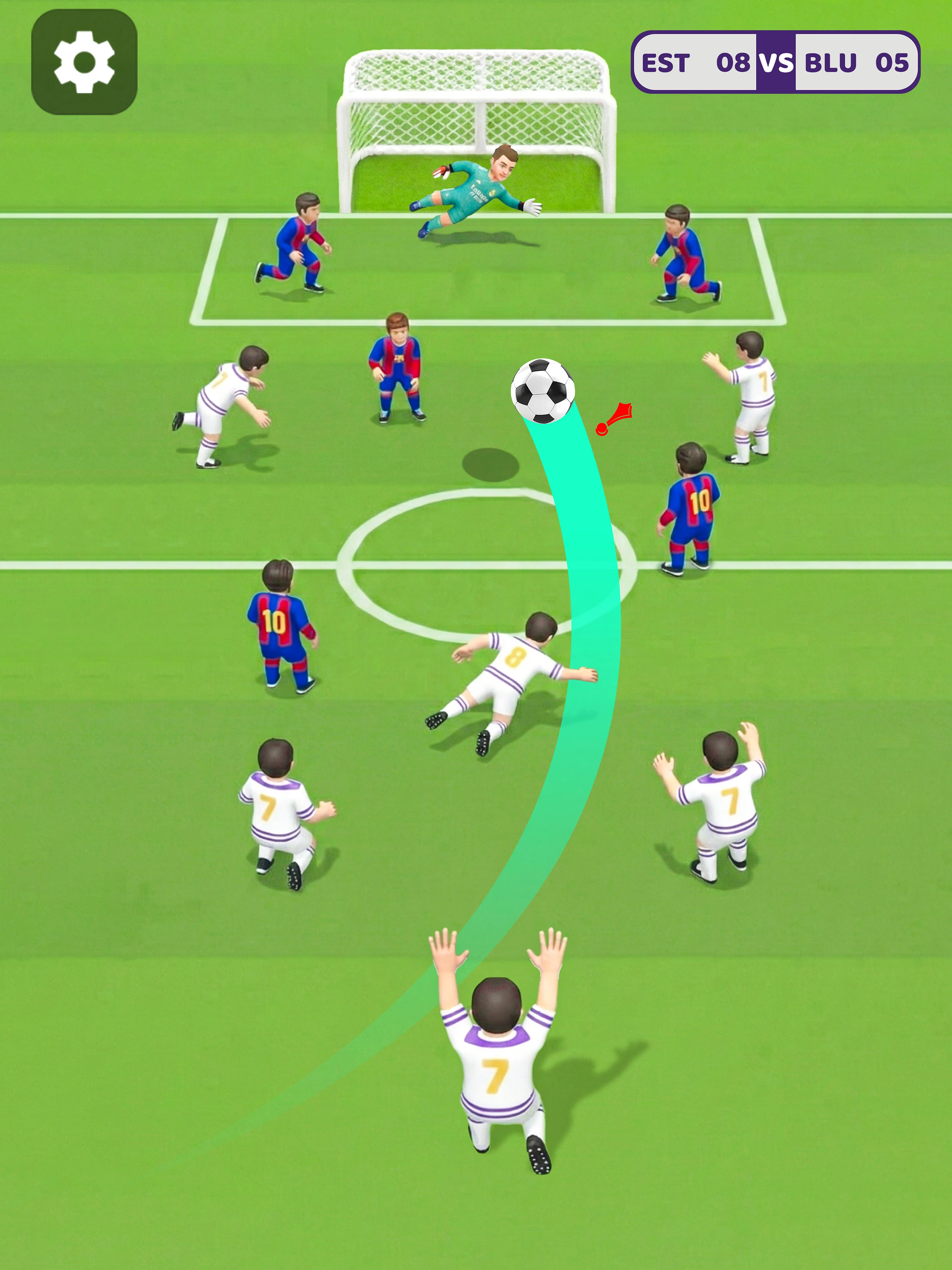 Flick Hero: Kick Soccer Games screenshot