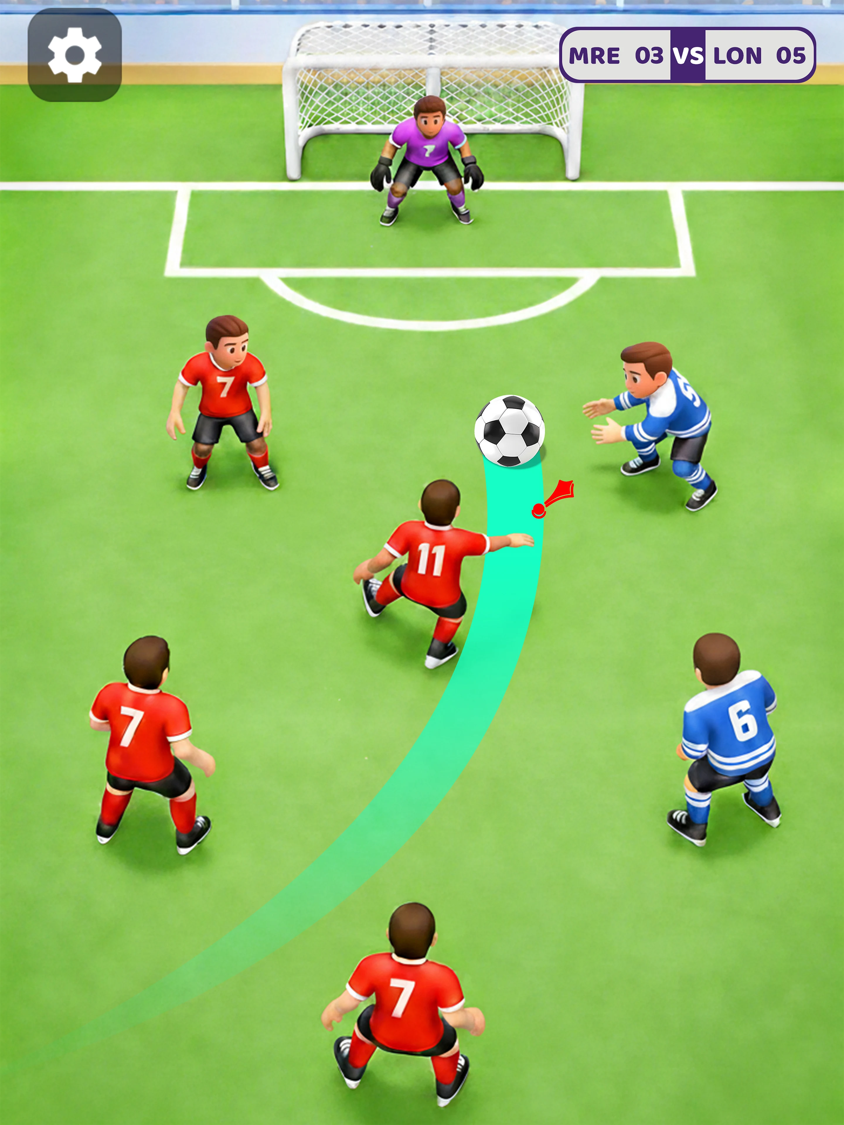 Flick Hero: Kick Soccer Games screenshot